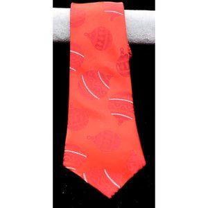 Holidays Brand Vintage Holiday Tie Red Ornaments Neck Tie Christmas Gift